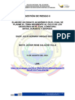 Tarea Iii Gestion de Riesgo