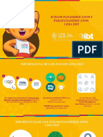 Juegos Panamericanos y Parapanamericanos Lima 2019