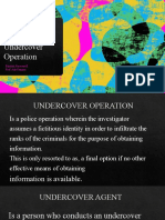 Basic Undercover Operation: Espejon, Emerson E. Prof. Ada Campos