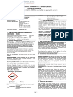 Material Safety Data Sheet (MSDS) Liquid Nitrogen: (Please Ensure That This MSDS Is Received by An Appropriate Person)