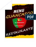 Menu Restaurante El Guancasco
