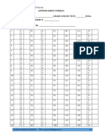 Answer Sheet Format FULL NAME - GRADE AND SECTION - ROLL NUMBER - SUBJECT - Answers For