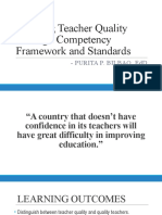 Ensuring Teacher Quality Through Competency Framework and Standards