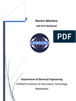 Electric Machine: Lab First Sessional