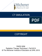 CT Simulation Methodology