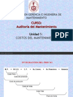 U5 Costos Del Mantenimiento