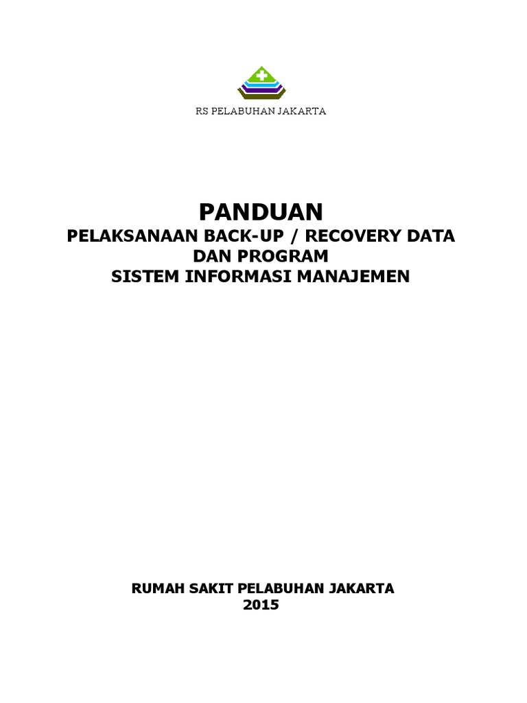Panduan Backup Data RS Pelabuhan Jakarta | PDF