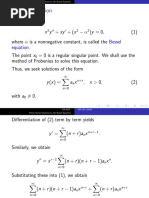 44 Power Series Solutions of Bessels Equations 14-10-2019 (14 Oct 2019) Material - I - 14 Oct 2019 - Power