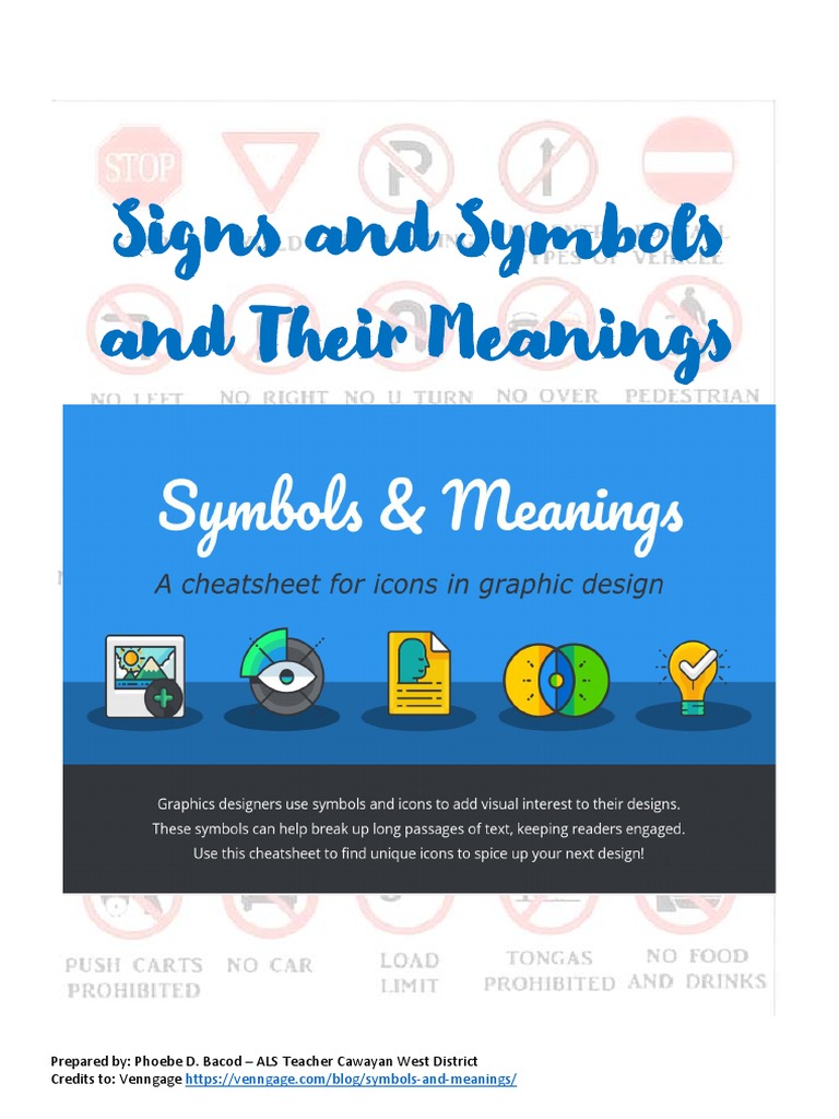 Signs and Symbols: Meanings Explained | PDF | Symbols | Logos