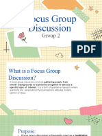 Focus Group Discussion