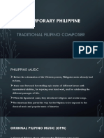 Contemporary Philippine Music: Traditional Filipino Composer