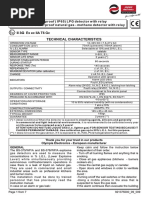 Ex Ec IIA T6 GC: Technical Characteristics