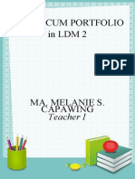 PRACTICUM PORTFOLIO in LDM 2