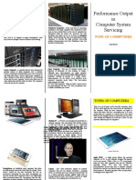 Performance Output in Computer System Servicing: Type of Computers