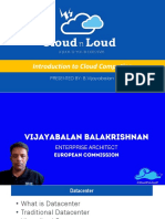 Introduction To Cloud Computing: PRESENTED BY: B.Vijayabalan