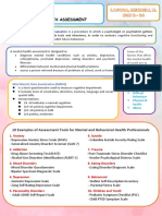 Nur 113 Physche Lec: Mental Health Assessment or Evaluation