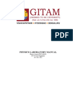 Physics Laboratory Manual (AY 2021-22) (Modified)