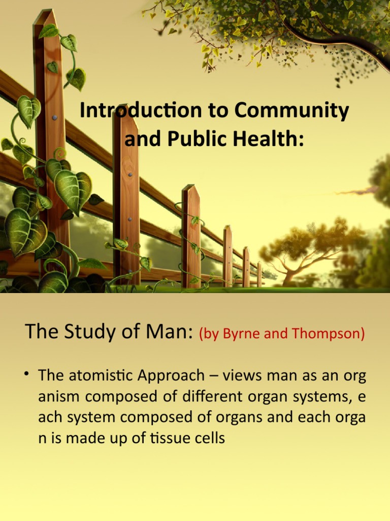 Introduction to Community Health | PDF | Community | Human Nature