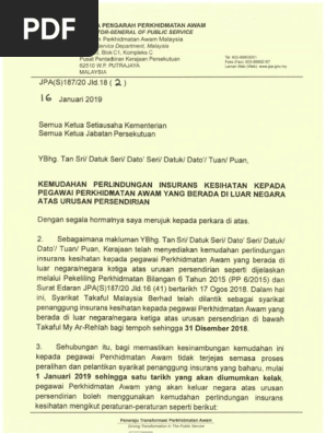 Surat Jpa S 187 20 Jld.18 2 Bertarikh 16.01.2019