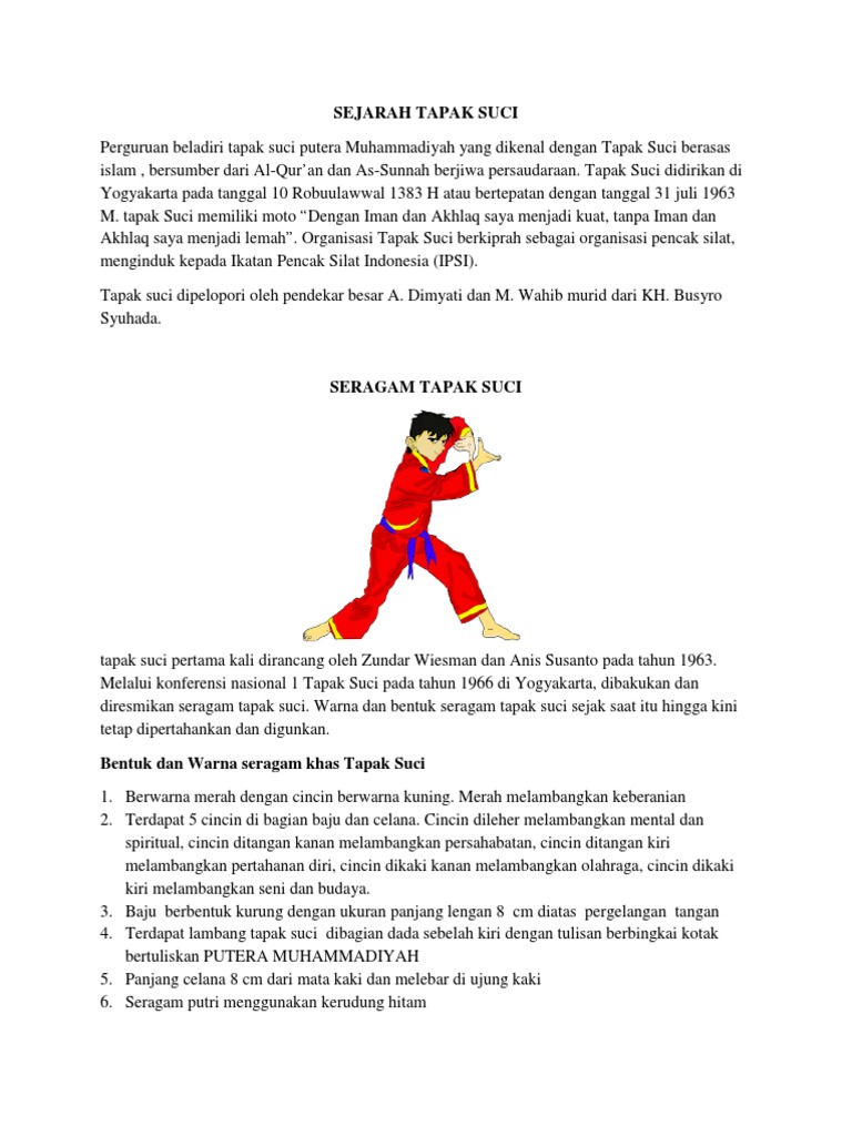 Ringkasan Tapak Suci | PDF