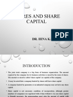 Shares & Share Capital