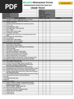 Commissioning Form - Crane Truck