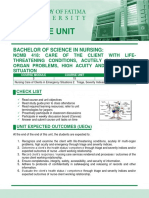 418-M3-CU15 Triage, Severity Indices, and Other Emergencies