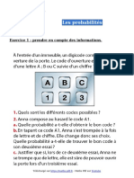 Les Probabilites Exercice 1 Troisieme