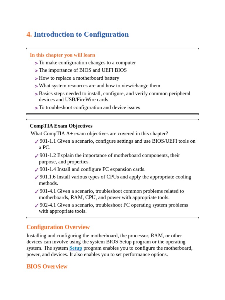 BIOS and UEFI Configuration Guide | PDF | Bios | Booting