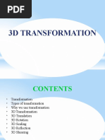 3D Transformation