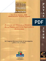 Avances en Ciencia y Desarrollo de La Patata Para Una Agricultura Sostenible