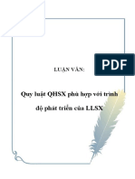 Quy luật QHSX phù hợp với trình độ phát triển của LLSX