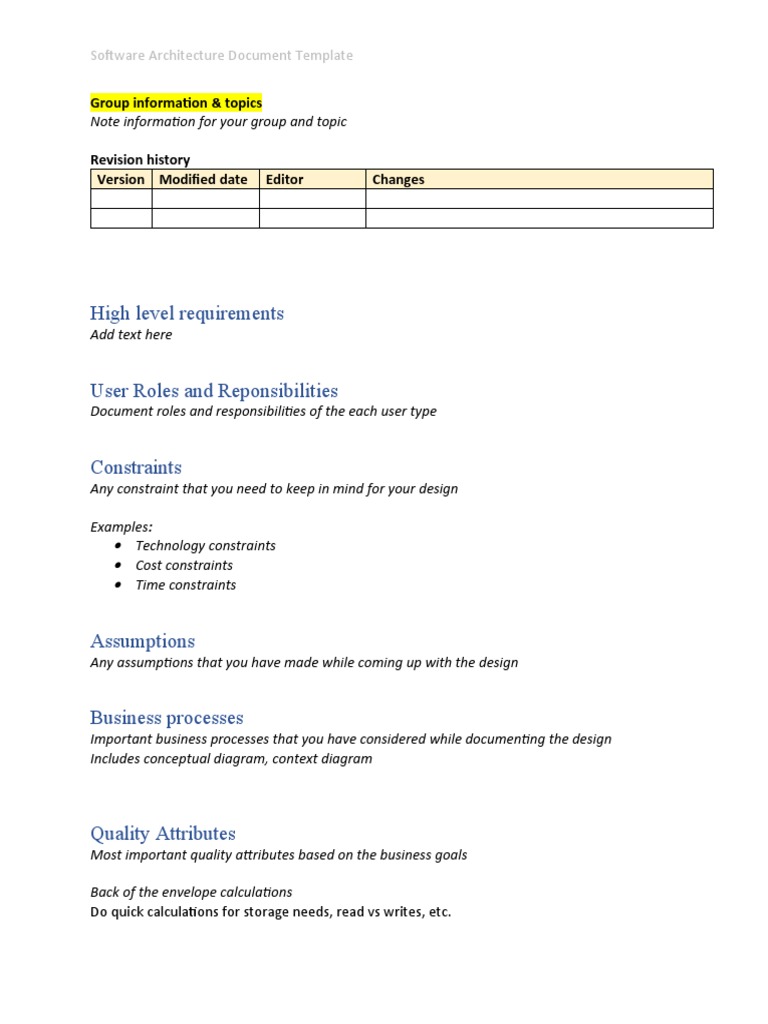 High Level Requirements: Group Information & Topics | PDF