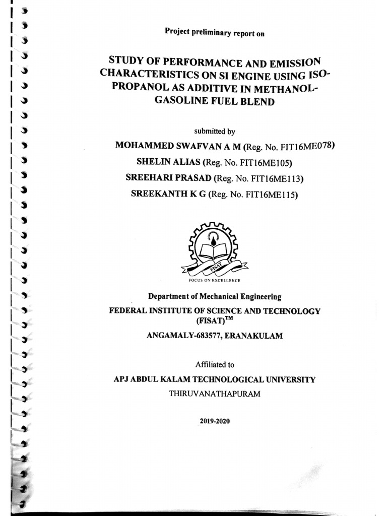 Project report sample pdf