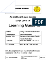 Learning Guide 18: Animal Health Care Service NTQF Level-IV