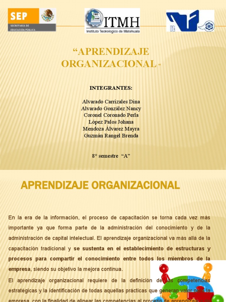 Aprendizaje Organizacional Efectivo | PDF | Aprendizaje | Conocimiento