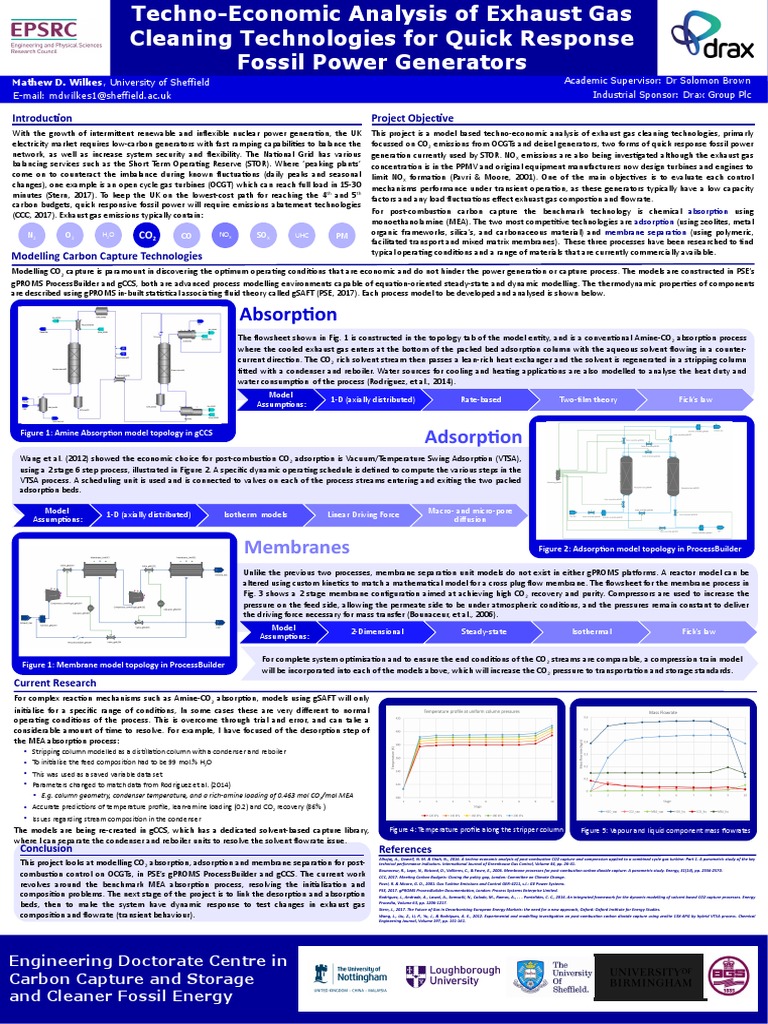 CDT Update Poster | PDF | Adsorption | Carbon Capture And Storage