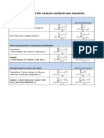 Calculating variance and covariance: methods and formulas