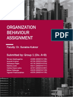 Organization Behaviour Assignment Group1 DivA&B