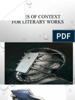 TYPES OF Context FOR LITERARY WORKS
