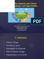 Sustainable Development and Climate Change: Challenges and Opportunities