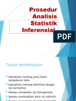 Prosedur Analisis Statistik Inferensial