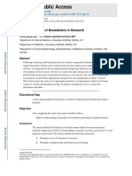 Manja (2014) Principel Use of Biostatistic in Research