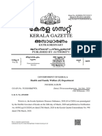 Kerala COVID 19 Additional Regulations