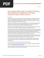 Cisco Catalyst 2960-S, 2960-X, and 2960-Xr Stacking With Flexstack and Flexstack-Plus Technology: Description, Usage, and Best Practices