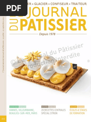 LE JOURNAL DU PÂTISSIER まとめ Journal du patissier