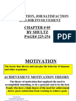 Motivation, Job Satisfaction and Job Involement-1