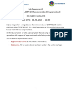 Lab Assignment 3 2020 - 2021 Fall, CMPE 211 Fundamentals of Programming II