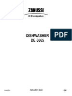 Dishwasher DE 6865: Instruction Book