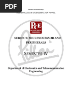 Microprocessor and Peripherals - Sem - 4 - Extc